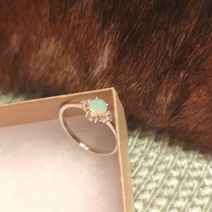 Opal Ring Size 10 .925 Sterling Silver